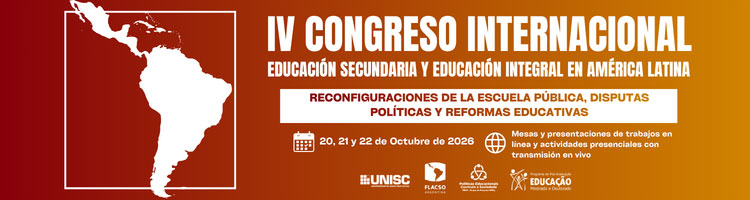 Banner IV Congreso Ensino Médio e Educação Integral