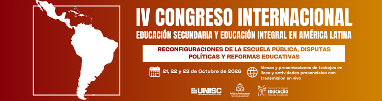 Banner IV Congreso Ensino Médio e Educação Integral