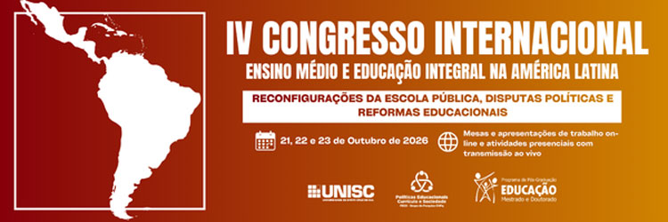Banner IV Congresso Ensino Médio e Educação Integral
